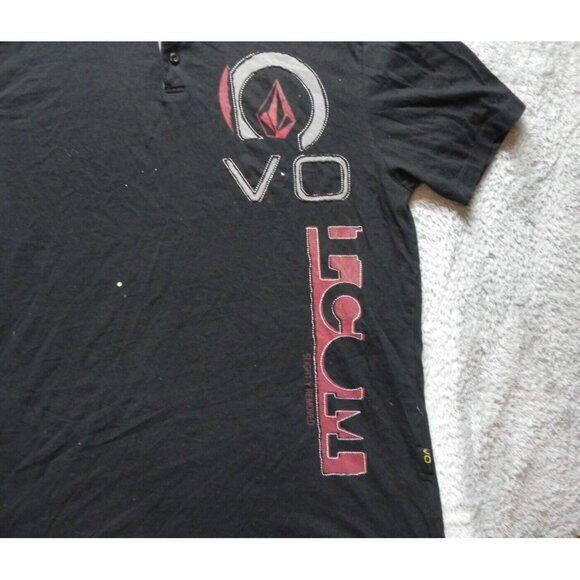 VOLCOM Shirt Adult 2XL XXL Slightly Removed Casual Collared Golf Polo Mens - Picture 2 of 12